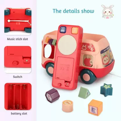 Hai Hai Activity Bus Colorful Shape Sorter || LORS4110 MY HAPPY HAIHAI BUS