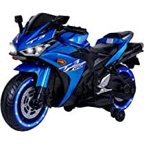 Electric Motorcycle with Training Wheels, Light Wheels ,Ride On Motorbike, Speed by Hand, Music Function | R6 BIKE PAINTED