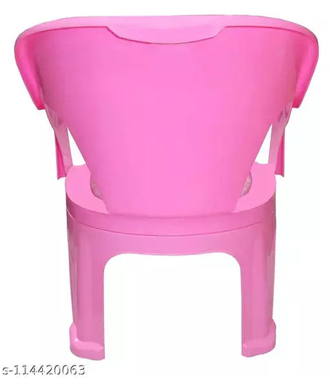 Baby Kids Chair Durable Polypropylene Plastic Portable High Study Sitting Chair Cushion Base Chu Chu Sound Indoor Outdoor Use for Age 2 to 7 Years H40 cm X L33 cm X W30 cm | CHR001