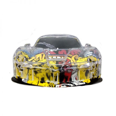 Light and Sound Graffiti Sports Car with Vibrant Colours and Crystal Body (Multicolor) | LO33907A	GRAFFITI MULTICOLOURS CAR