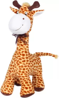 Standing Giraffe Soft Toy - 16 inch  (Brown) | INT461	FUNNY GIRAFFE SOFT