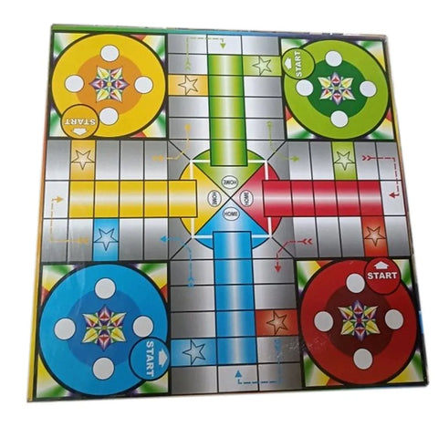 Wooden Ludo Indoor Board Game, Number Of Players: 4, 15x15inch | LO2IN1SLL